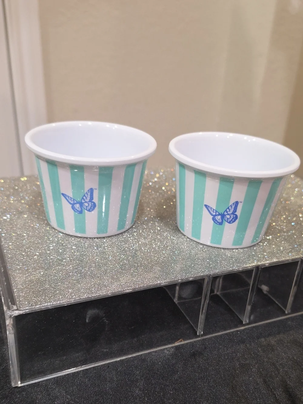 Dolly Parton Butterfly Stripe Dessert Cups